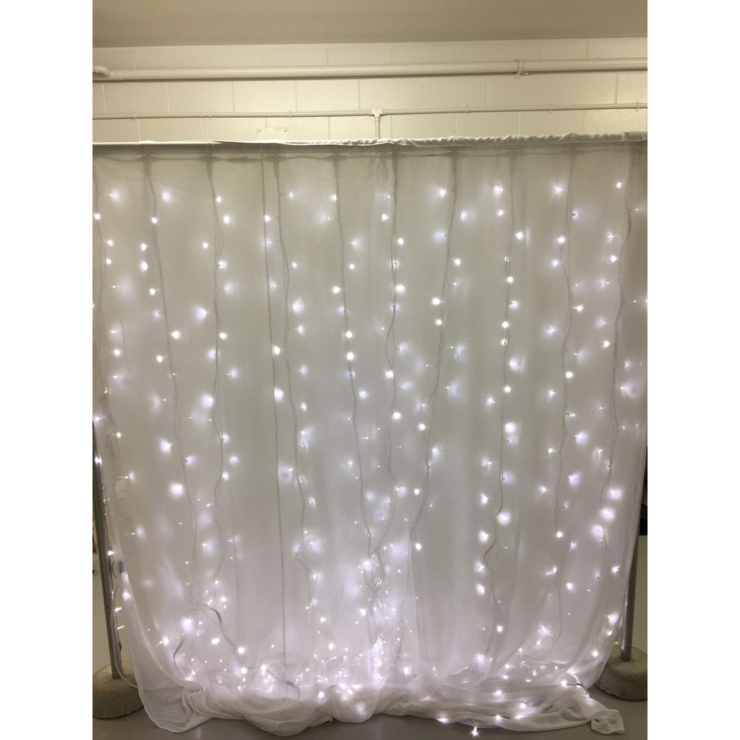 Fairy Light - Curtain Wall - 2.3m  or 5.4m- Snow White image 0